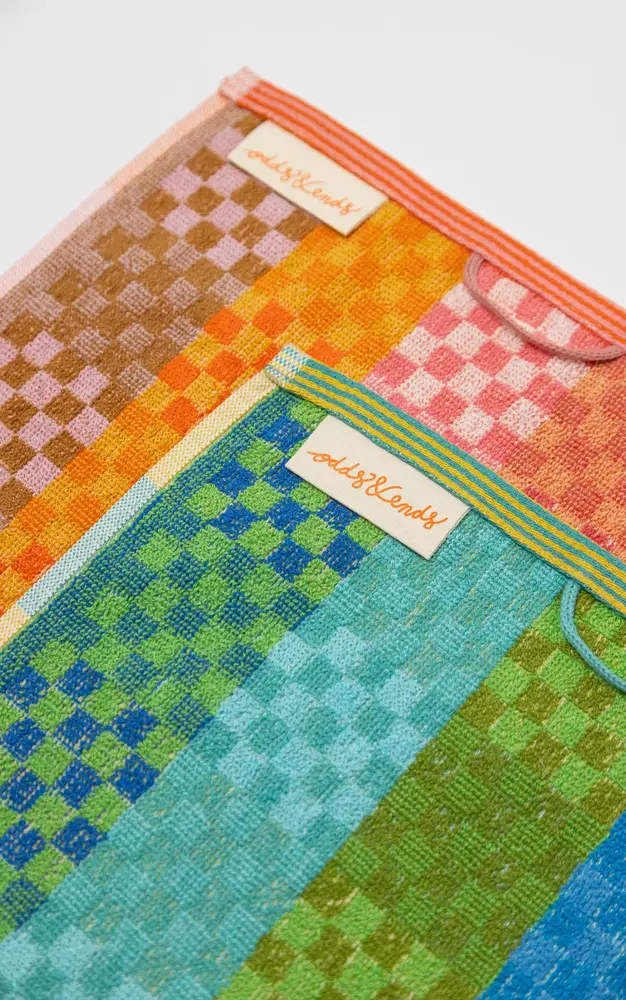 Foekje Fleur Foekje fleur - odds & ends - multi doekjes checkered check #134 (set van 2) Foekje Fleur Foekje fleur - odds & ends - multi doekjes checkered check #134 (set van 2)