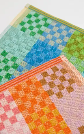 Foekje Fleur Foekje fleur - odds & ends - multi doekjes checkered check #134 (set van 2) Foekje Fleur Foekje fleur - odds & ends - multi doekjes checkered check #134 (set van 2)