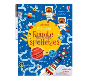 Usborne Uitwisboek - ruimte spelletjes Usborne Uitwisboek - ruimte spelletjes