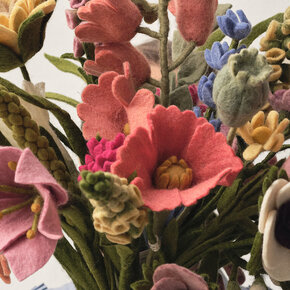 Vilten bloemen Vilten bloemen
