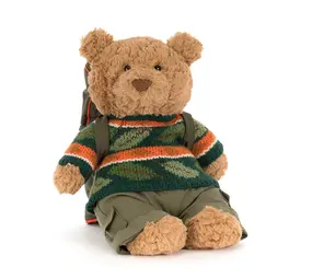 Jellycat Jellycat - knuffel beer - bartholomew bear hiking outfit Jellycat Jellycat - knuffel beer - bartholomew bear hiking outfit