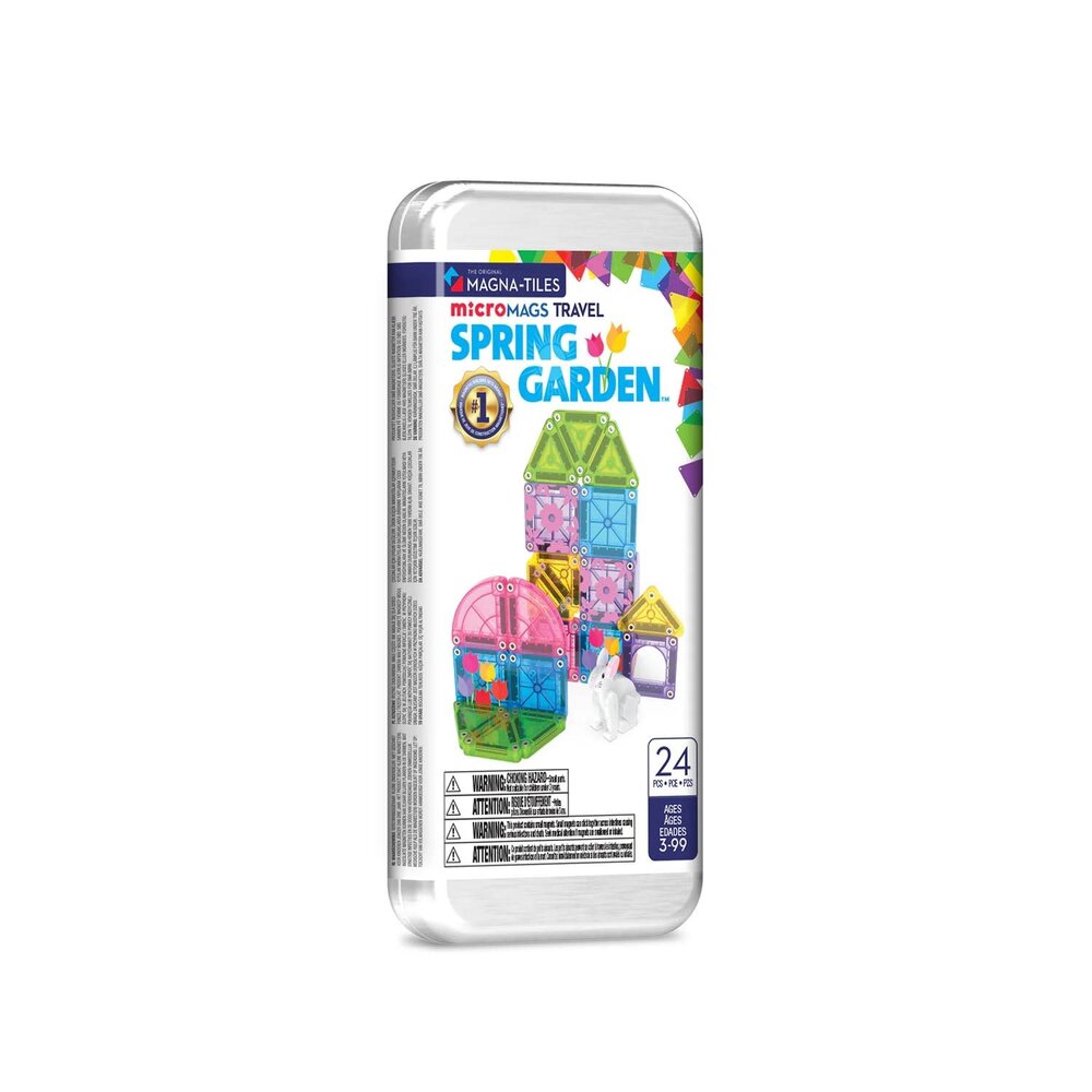 Magna-Tiles Magna-Tiles + micro mags - travel set - spring garden(26 stuks)