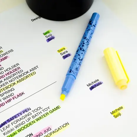 Kikkerland Kikkerland - inkerie - uitwisbare highlighters (set van 4)