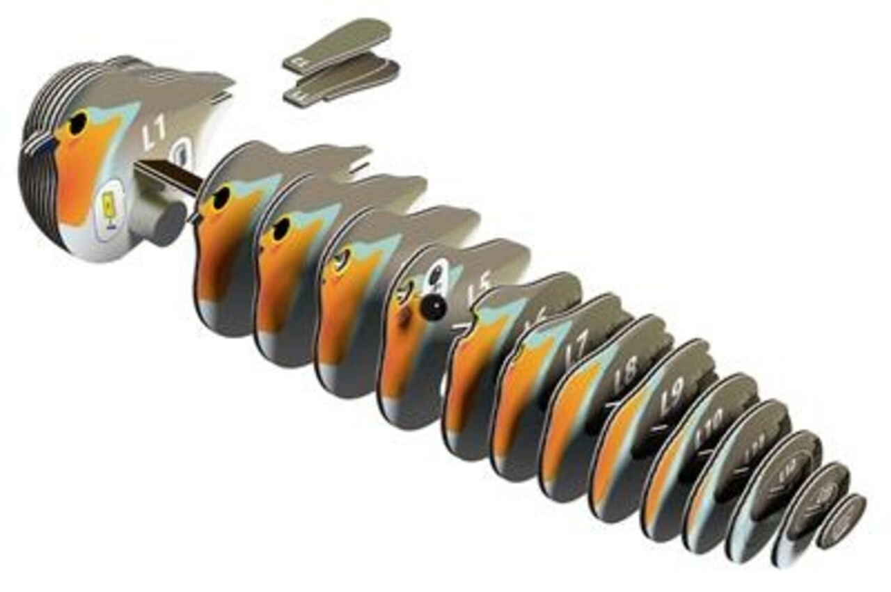Eugy Eugy - 3d model - roodborstje (nr 137)