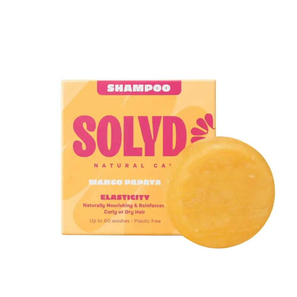 SOLYD SOLYD - shampoo bar - mango papaja (voedend, curly girl)