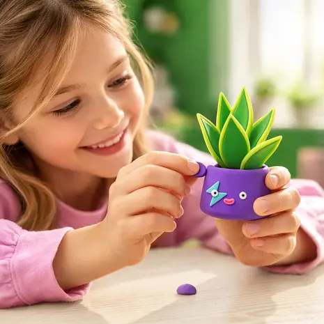 Hey Clay Hey Clay - boetseerklei - plant folks (15 potjes)