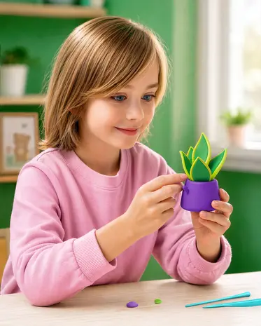 Hey Clay Hey Clay - boetseerklei - plant folks (15 potjes)