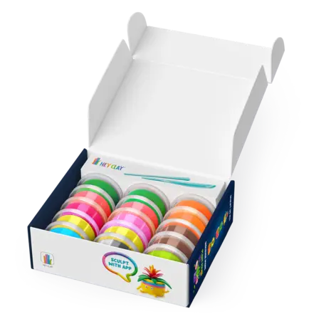 Hey Clay Hey Clay - boetseerklei - plant friends (15 potjes)