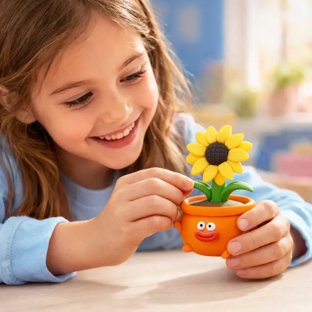Hey Clay Hey Clay - boetseerklei - plant friends (15 potjes)