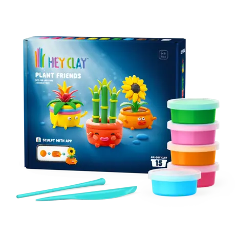 Hey Clay Hey Clay - boetseerklei - plant friends (15 potjes)