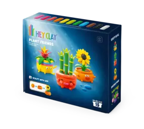 Hey Clay Hey Clay - boetseerklei - plant friends (15 potjes)