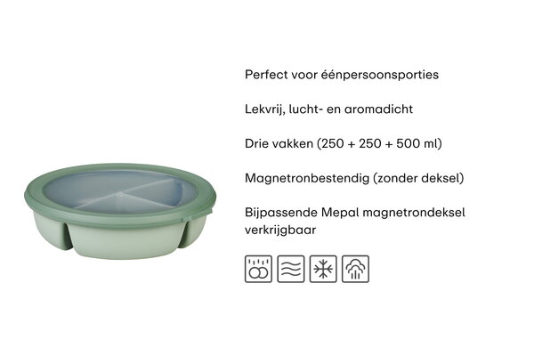 Mepal Mepal - bento bowl cirqula 250+250+500 ml - nordic white