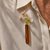Muurbloempjes Muurbloempjes - bloemenbroche - amber Muurbloempjes Muurbloempjes - bloemenbroche - amber