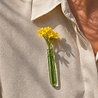 Muurbloempjes Muurbloempjes - bloemenbroche - green