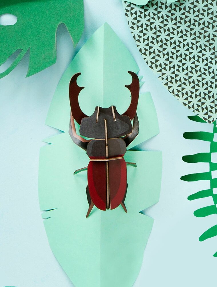 Studio Roof Studio Roof - muurdecoratie - stag beetle Studio Roof Studio Roof - muurdecoratie - stag beetle