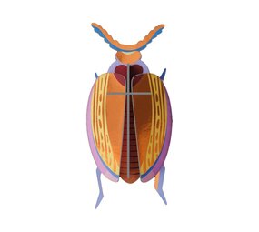 Studio Roof Studio Roof - muurdecoratie - cuprum beetle Studio Roof Studio Roof - muurdecoratie - cuprum beetle