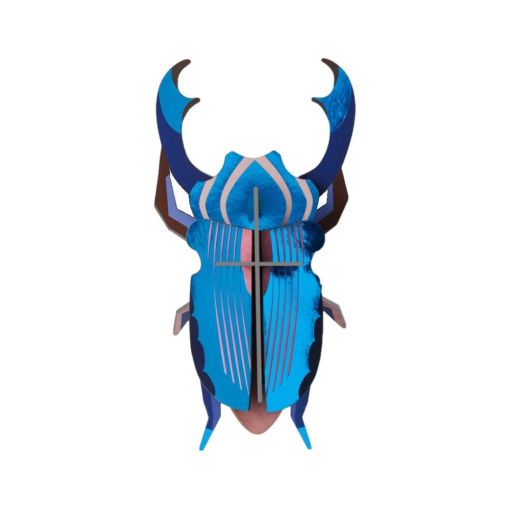 Studio Roof Studio Roof - muurdecoratie - azure stag beetle Studio Roof Studio Roof - muurdecoratie - azure stag beetle