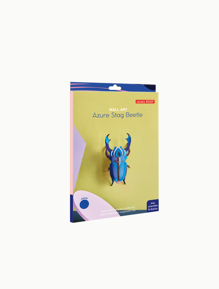Studio Roof Studio Roof - muurdecoratie - azure stag beetle Studio Roof Studio Roof - muurdecoratie - azure stag beetle