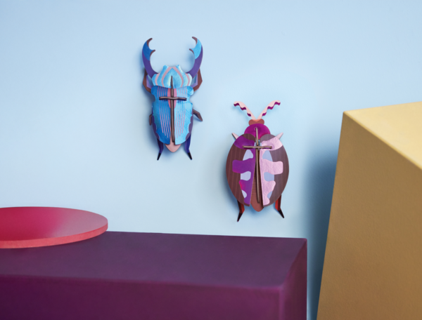 Studio Roof Studio Roof - muurdecoratie - azure stag beetle Studio Roof Studio Roof - muurdecoratie - azure stag beetle