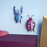 Studio Roof Studio Roof - muurdecoratie - azure stag beetle Studio Roof Studio Roof - muurdecoratie - azure stag beetle