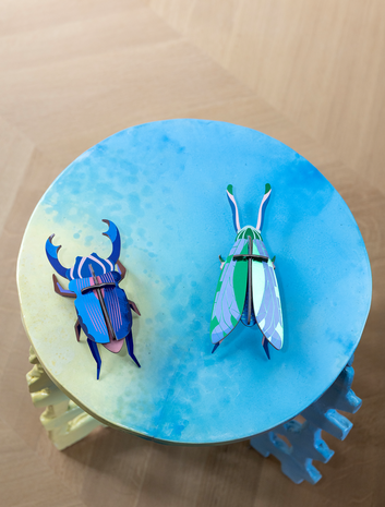 Studio Roof Studio Roof - muurdecoratie - azure stag beetle Studio Roof Studio Roof - muurdecoratie - azure stag beetle