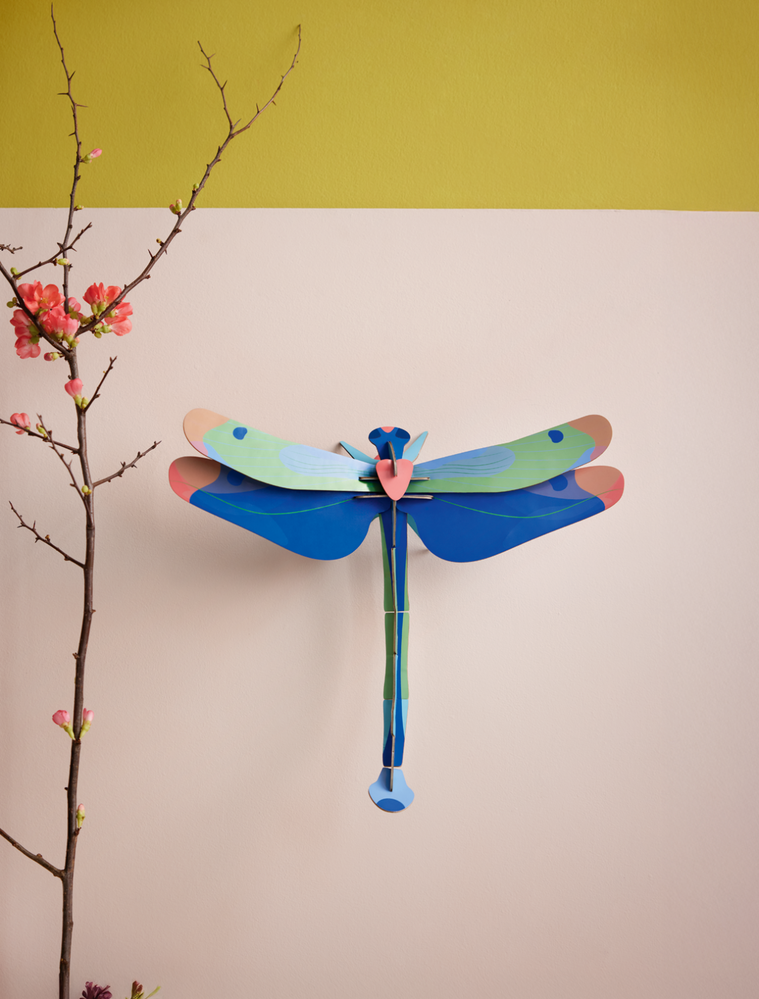 Studio Roof Studio Roof - muurdecoratie - blue dragonfly Studio Roof Studio Roof - muurdecoratie - blue dragonfly