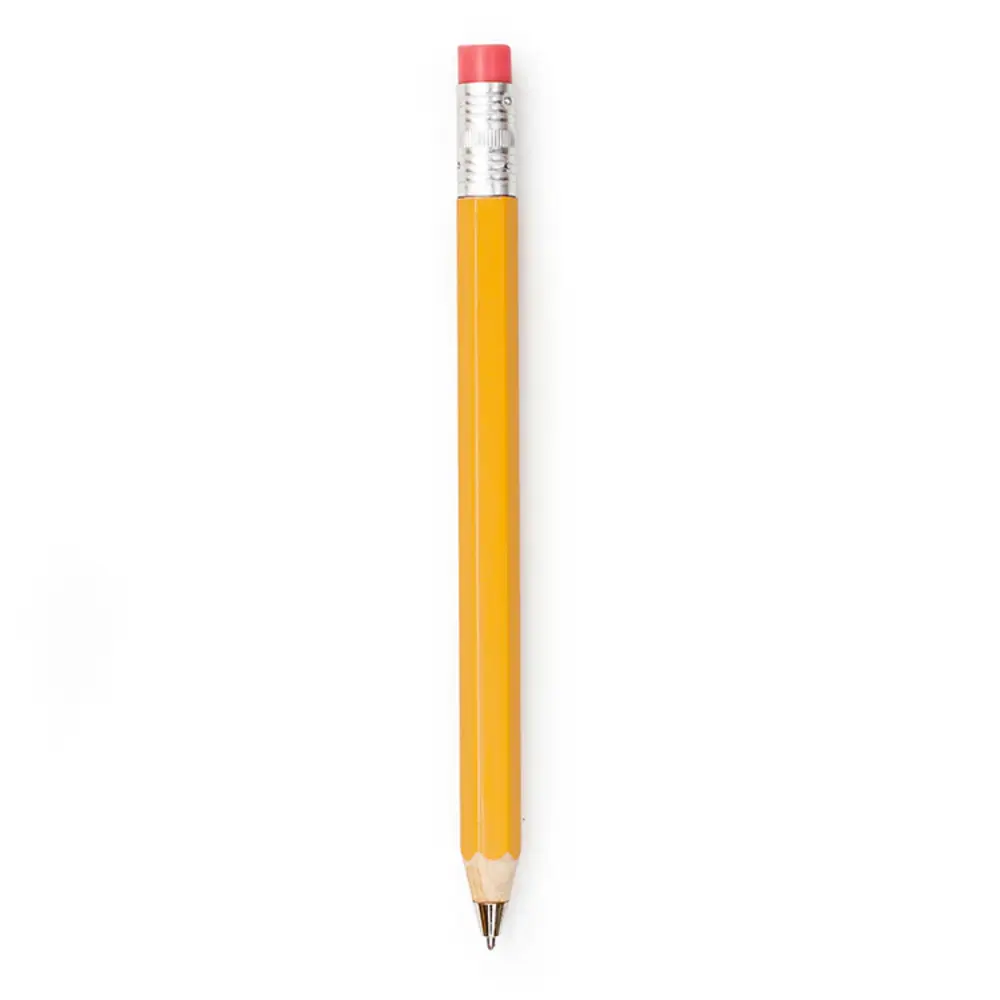 Kikkerland Kikkerland - uitwisbare pen - geel potlood Kikkerland Kikkerland - uitwisbare pen - geel potlood