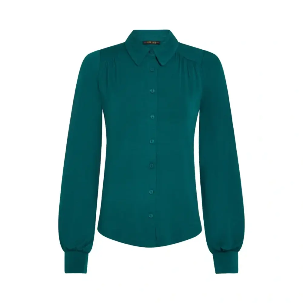 King Louie King Louie - carina blouse tulum - spruced green King Louie King Louie - carina blouse tulum - spruced green