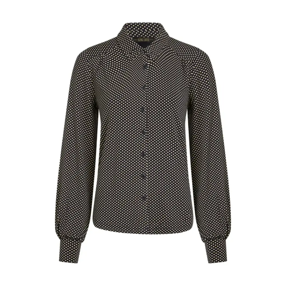 King Louie King Louie - carina blouse piper - ink blue King Louie King Louie - carina blouse piper - ink blue