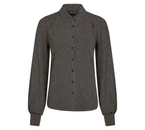 King Louie King Louie - carina blouse piper - ink blue King Louie King Louie - carina blouse piper - ink blue