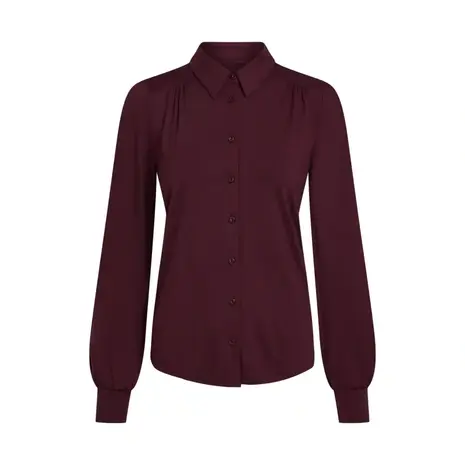 King Louie King Louie - carina blouse viscose light - porto red King Louie King Louie - carina blouse viscose light - porto red