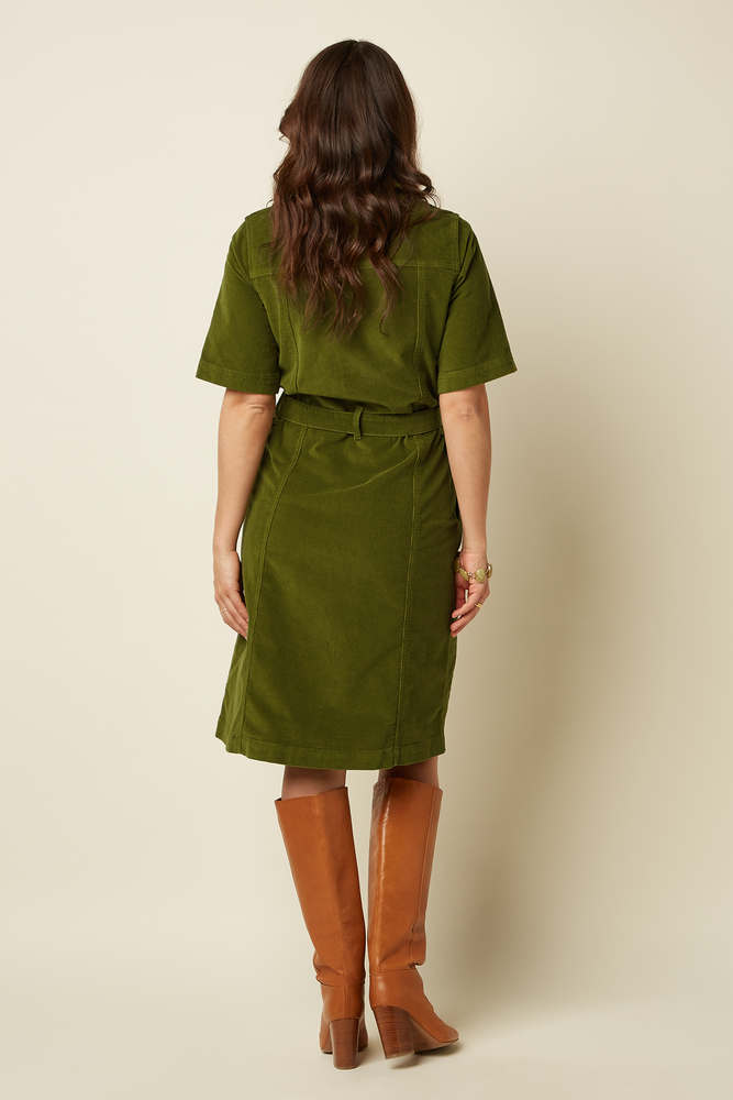 King Louie King Louie - kate dress baby cord - posey green