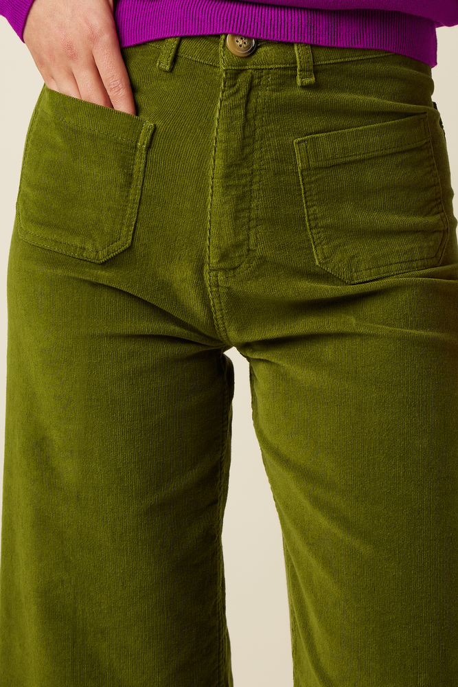 King Louie King Louie - paige pocket pants baby cord - posey green
