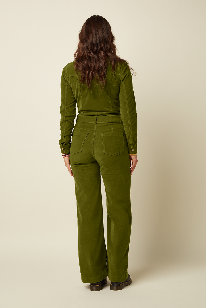 King Louie King Louie - mia jumpsuit baby cord - posey green King Louie King Louie - mia jumpsuit baby cord - posey green