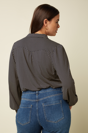 King Louie King Louie - carina blouse piper - ink blue King Louie King Louie - carina blouse piper - ink blue