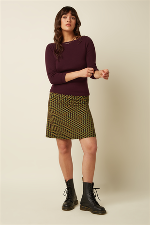 King Louie King Louie - border skirt turi jersey - black King Louie King Louie - border skirt turi jersey - black