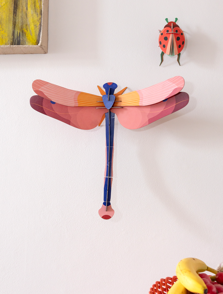 Studio Roof Studio Roof - muurdecoratie - pink dragonfly Studio Roof Studio Roof - muurdecoratie - pink dragonfly