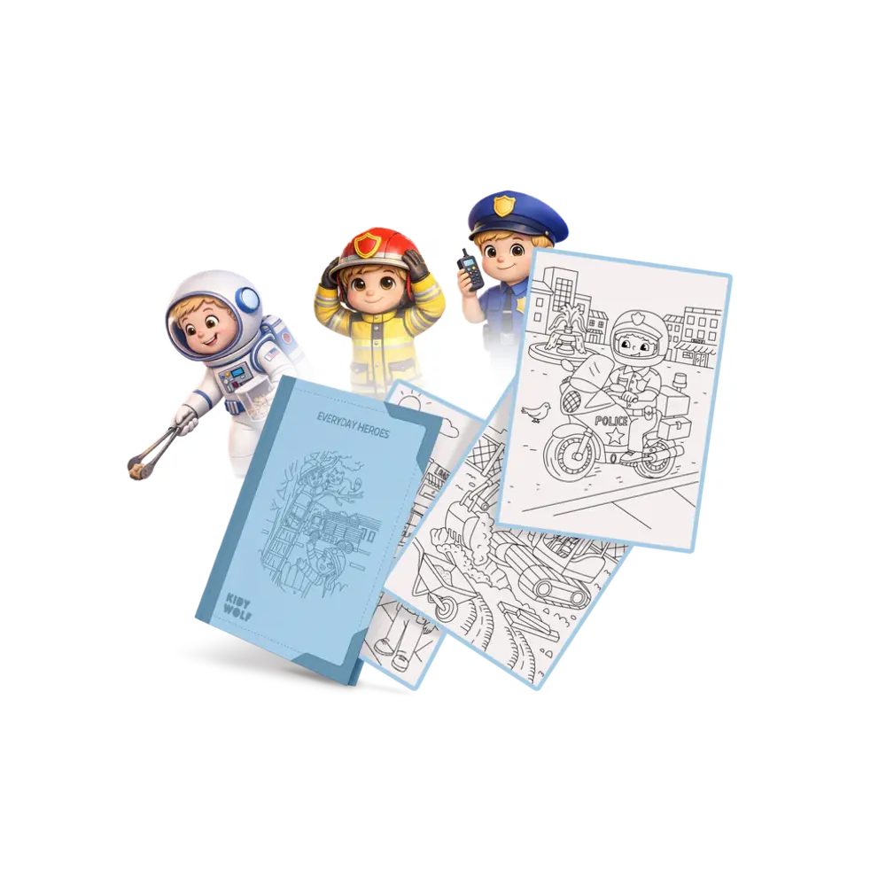 Kidywolf Kidywolf - kidydraw-pad refill - everyday heroes (6+) Kidywolf Kidywolf - kidydraw-pad refill - everyday heroes (6+)