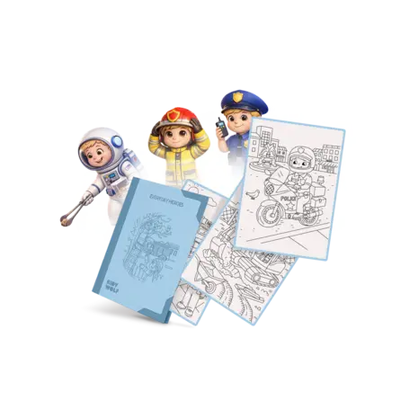 Kidywolf Kidywolf - kidydraw-pad refill - everyday heroes (6+) Kidywolf Kidywolf - kidydraw-pad refill - everyday heroes (6+)