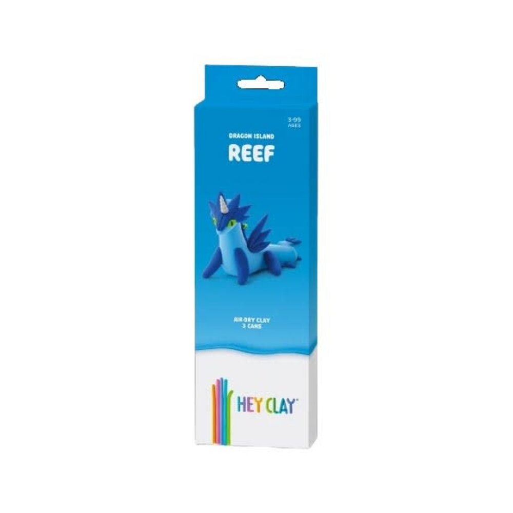 Hey Clay Hey Clay - boetseerklei - reef (3 potjes) Hey Clay Hey Clay - boetseerklei - reef (3 potjes)