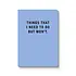 Ohh deer - notitieboek A5 - things that i need to do
