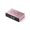 Lexon Lexon - flip premium wekker - alu lichtroze