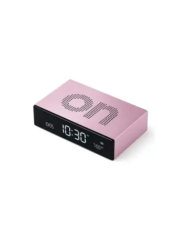 Lexon Lexon - flip premium wekker - alu lichtroze