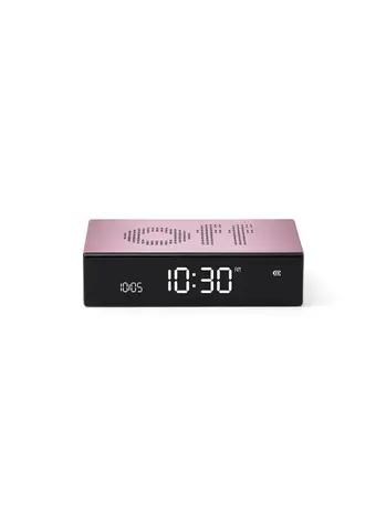 Lexon Lexon - flip premium wekker - alu lichtroze