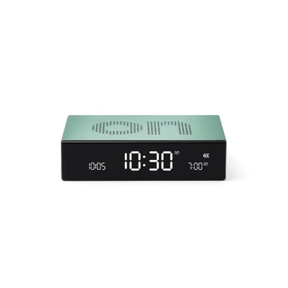 Lexon Lexon - flip premium wekker - alu mintgroen