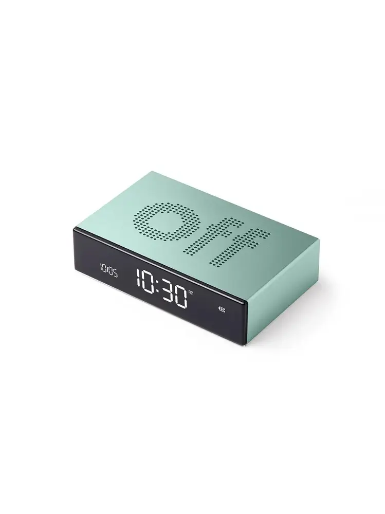 Lexon Lexon - flip premium wekker - alu mintgroen