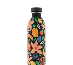 24 Bottles 24 Bottles - rvs drinkfles (500 ml) - tropical noir 24 Bottles 24 Bottles - rvs drinkfles (500 ml) - tropical noir