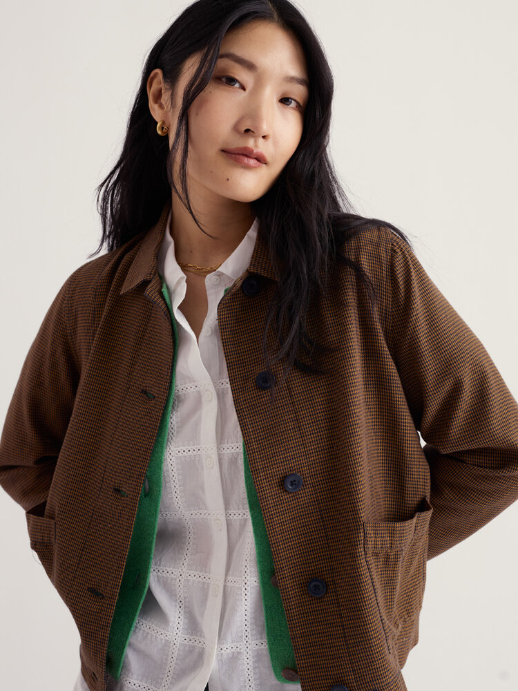 Seasalt Seasalt - carnon downs jacket - forest garden claystone Seasalt Seasalt - carnon downs jacket - forest garden claystone