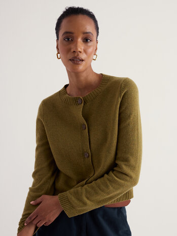 Seasalt Seasalt - tern tide cardigan - fern moss