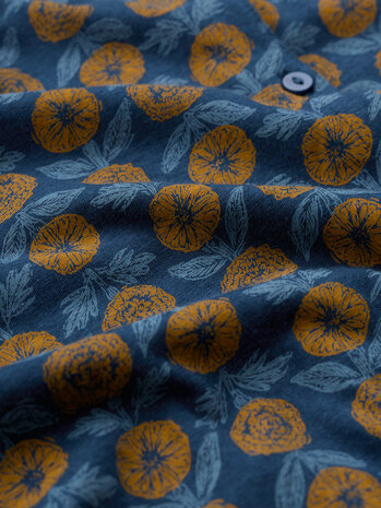 Seasalt Seasalt - 3/4 embrace shirt - marigold sketch marine Seasalt Seasalt - 3/4 embrace shirt - marigold sketch marine
